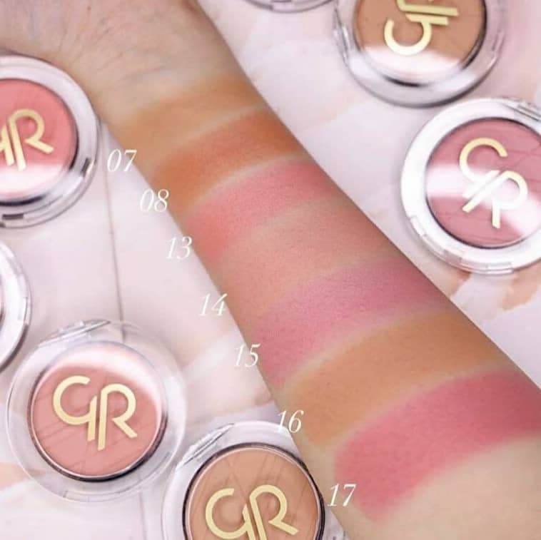 رژگونه پودری گلدن‌رزGOLDENROSE مدل Powder Blush — تصویر ۳