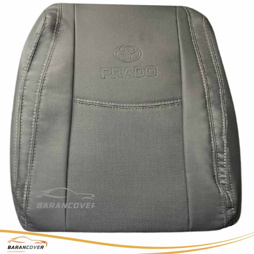 روکش صندلی تویوتا پرادو دو درب 2005-2009 چرم رنگ طوسی