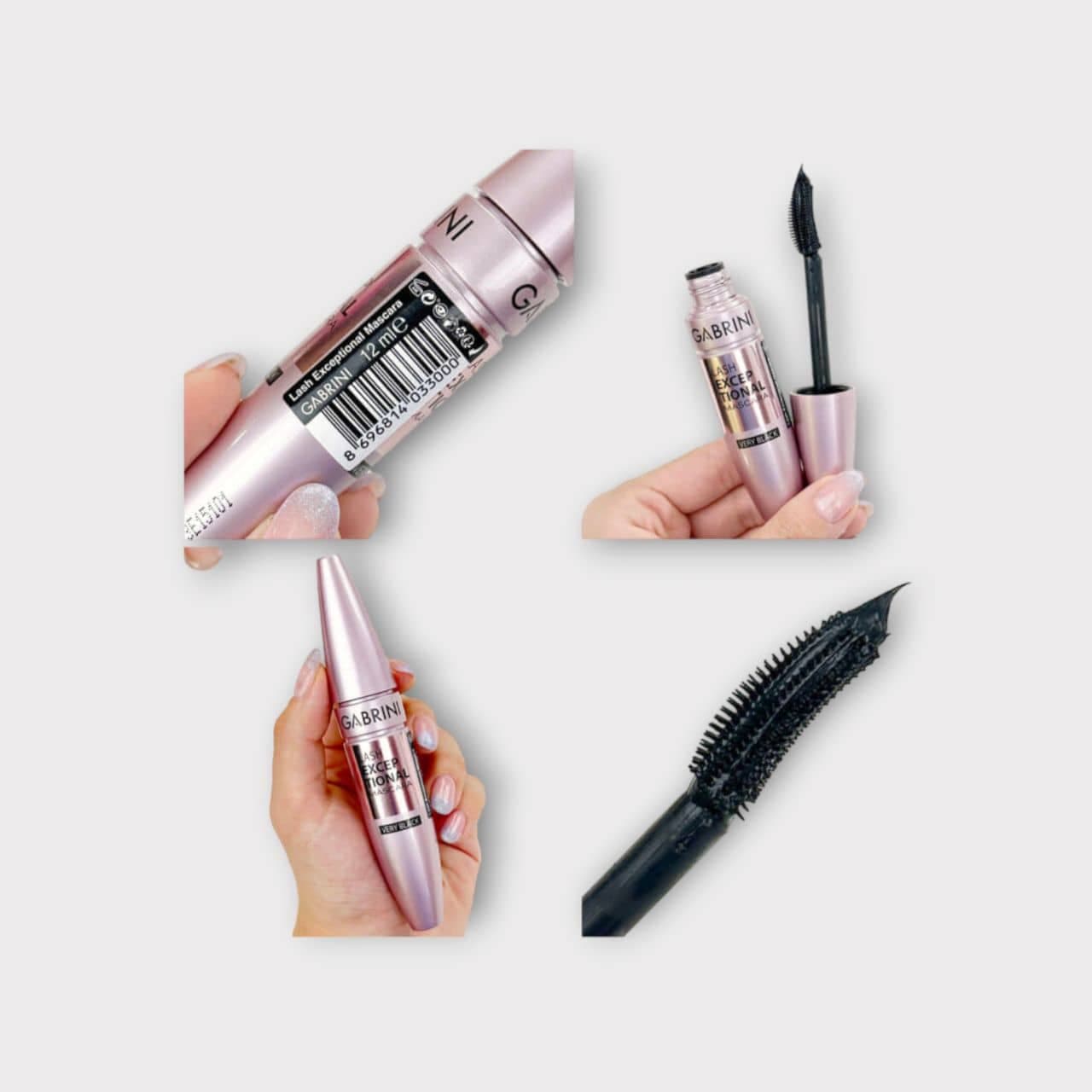 ریمل حجم دهنده یاسی گابرینیGABRINI مدل Lash Exceptional حجم 12 میل — تصویر ۴