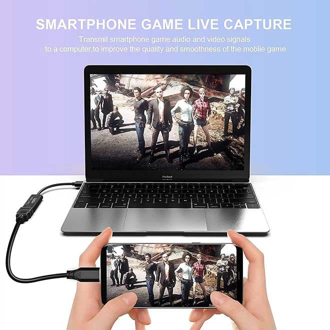 کارت کپچر HD 1080P استریم کارت ضبط پخش، آموزش، نینتندو سوییچ، PS5، ایکس‌باکس VIXLW 4K HDMI — تصویر ۵
