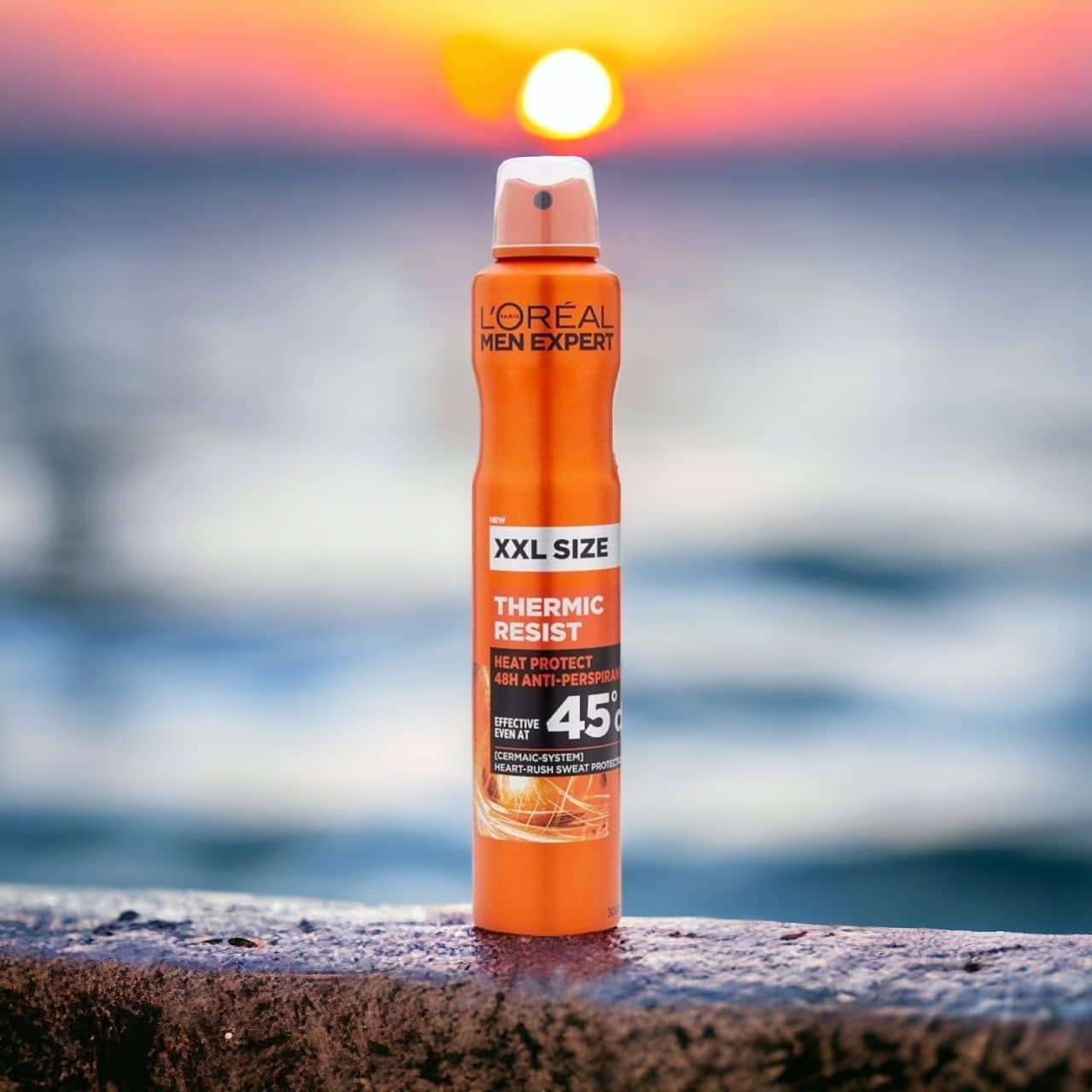 اسپری ضد تعریق مردانه لورآل‌پاریسLOREAL سری Men Expert مدل Thermic Resist سایز بزرگ XXL حجم 300 میلی لیتر — تصویر ۲
