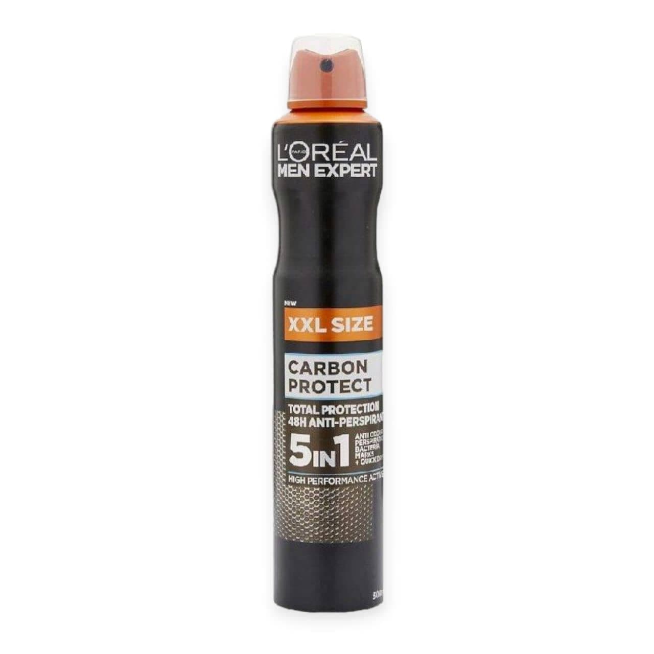 اسپری ضد تعریق مردانه لورآل‌پاریسLOREAL سری Men Expert مدل Carbon Protect سایز بزرگ XXL حجم 300 میلی لیتر