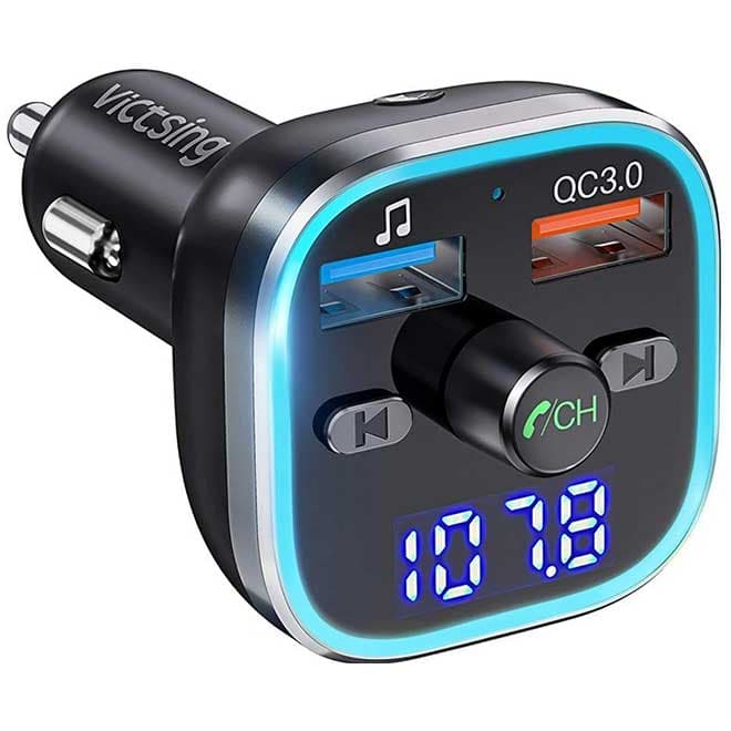 فرستنده آداپتور صوتی رادیویی خودرو بلوتوث 5.0 VicTsing BH378