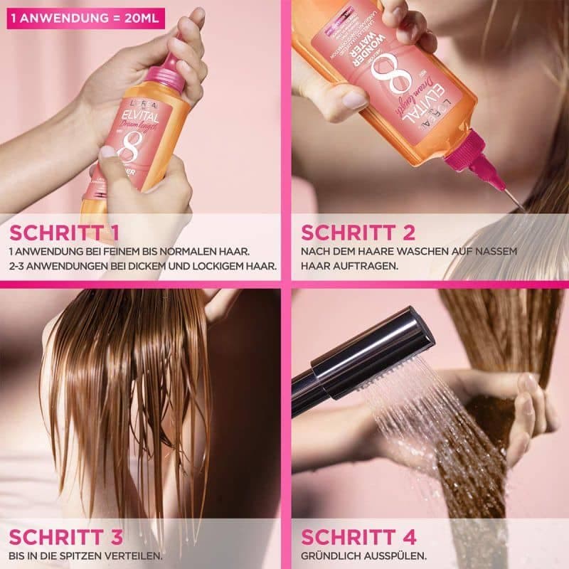 سرم نرم کننده مو 8 ثانیه ای لورآل‌پاریسLOREAL مدل واندر واتر حجم 200 میلی لیتر — تصویر ۳