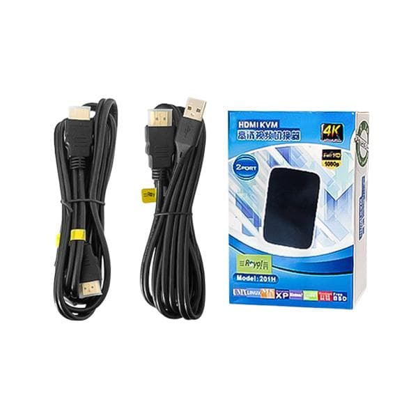 سوئیچ KVM دو پورت HDMI/USB همراه با کابل مدل 024 — تصویر ۲