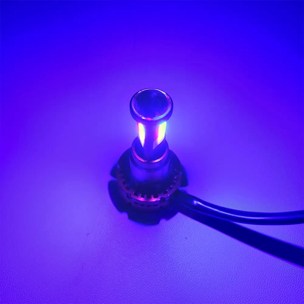هدلایت 4 رنگ 5 حالته 3 طرفه ترانس دار کد 02 مناسب برای موتورسیکلت و ماشین — تصویر ۳