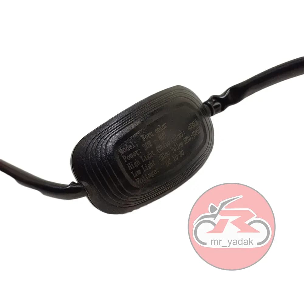 هدلایت 4 رنگ 5 حالته 3 طرفه ترانس دار کد 02 مناسب برای موتورسیکلت و ماشین — تصویر ۶