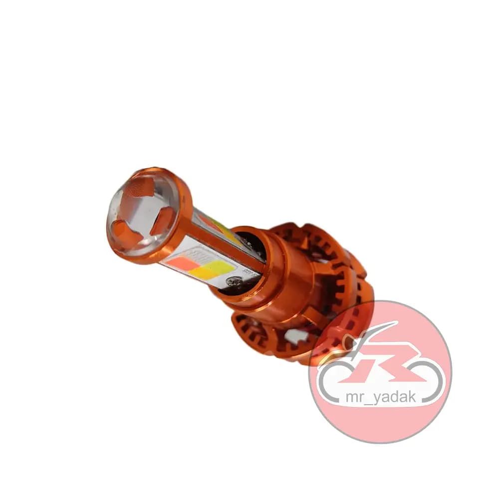 هدلایت 4 رنگ 5 حالته 3 طرفه ترانس دار کد 02 مناسب برای موتورسیکلت و ماشین — تصویر ۷