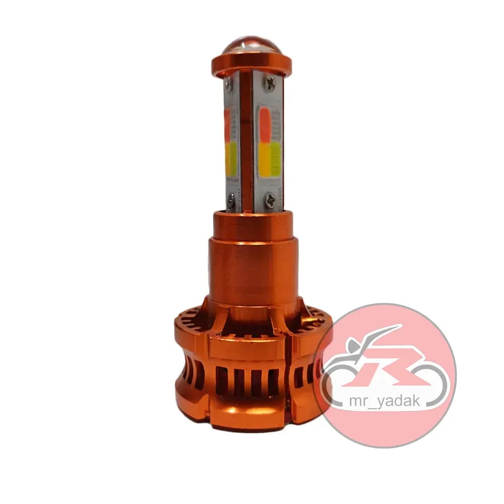 هدلایت 4 رنگ 5 حالته 3 طرفه ترانس دار کد 02 مناسب برای موتورسیکلت و ماشین