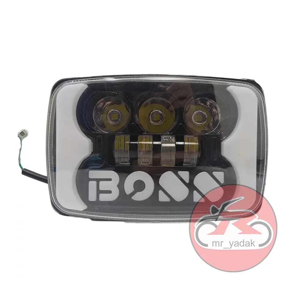 بلوری چراغ جلو ال ای دی BOSS کد 08 مناسب برای موتورسیکلت