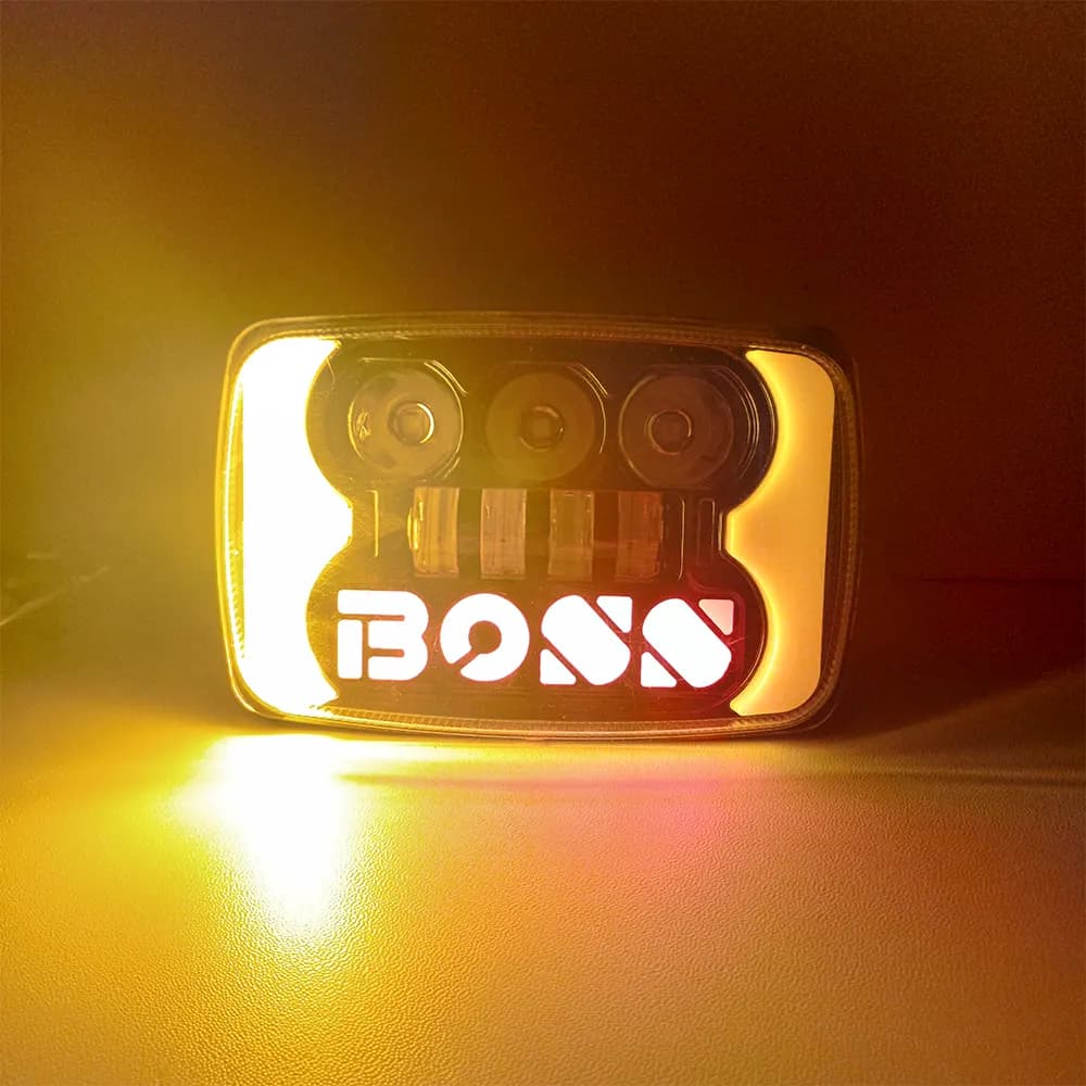 بلوری چراغ جلو ال ای دی BOSS کد 08 مناسب برای موتورسیکلت — تصویر ۲