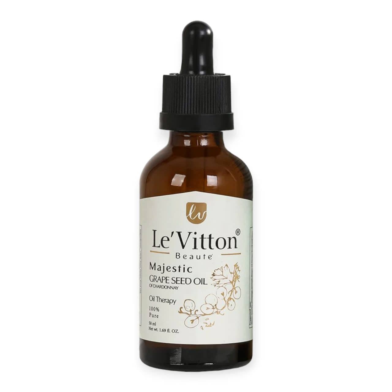 روغن خالص هسته انگور لویتون LEVITTON مناسب انواع پوست حجم 50 میلی لیتر