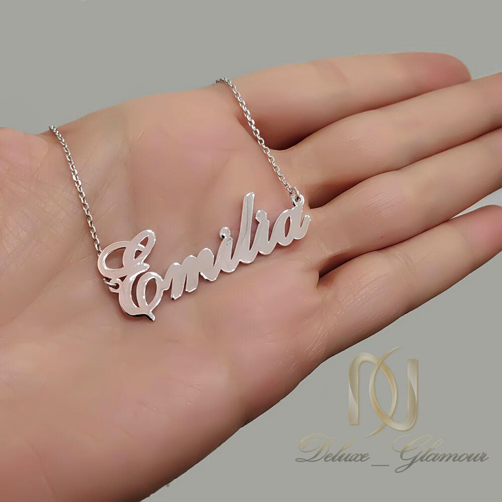 گردنبند اسم نقره 925 EMILIA لاتین NW-N936 — تصویر ۲