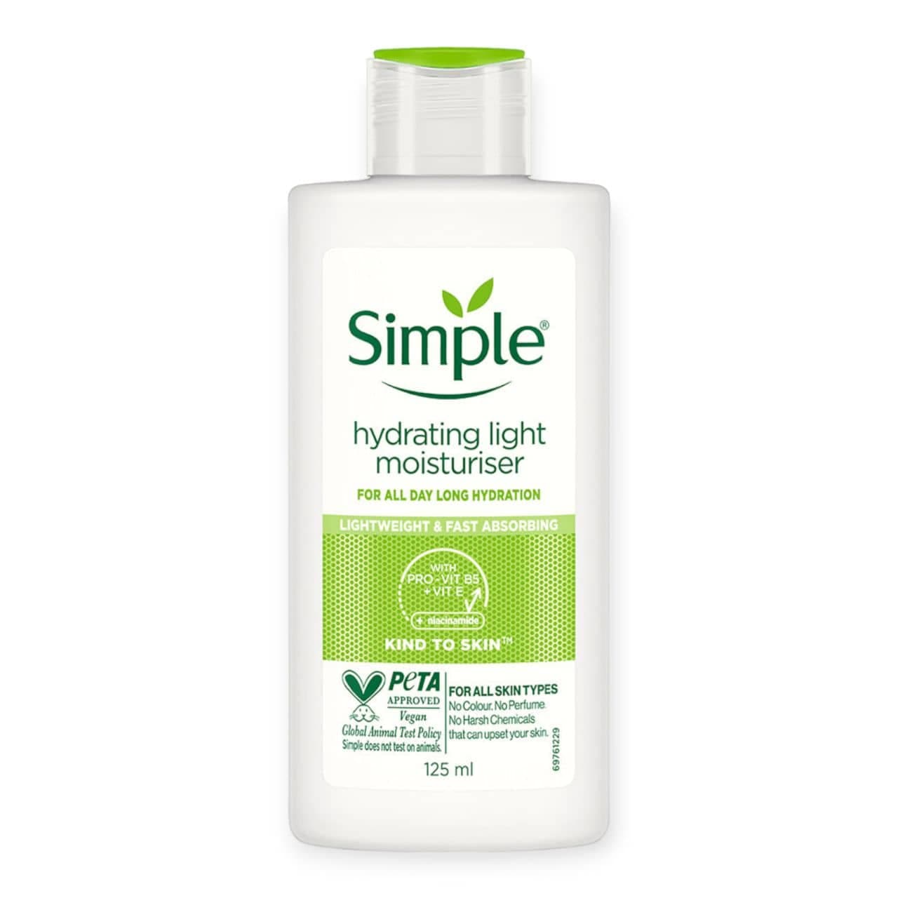 کرم مرطوب کننده و آبرسان سیمپلSIMPLE مدل لایت LIGHT حجم 125 میل