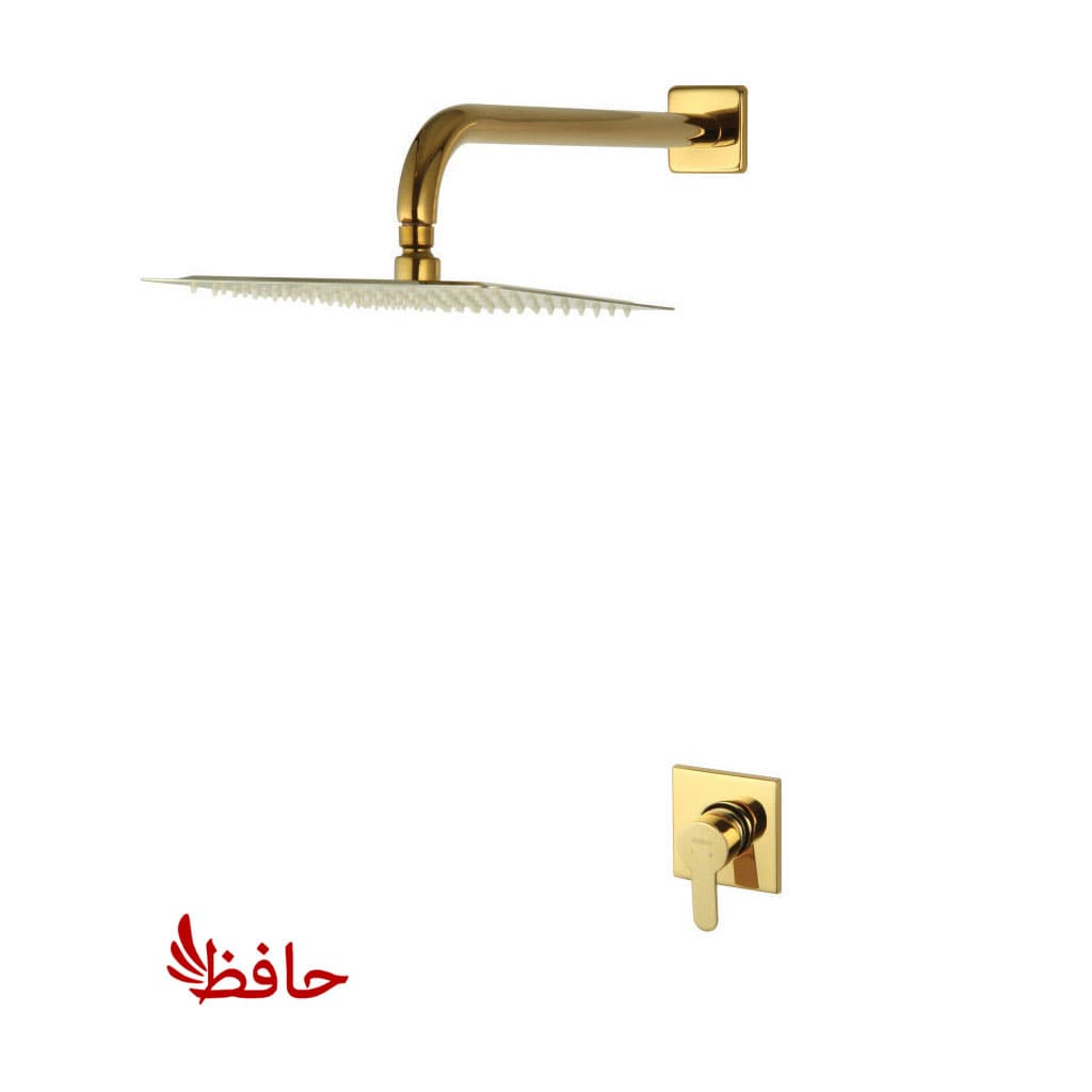شیر حمام توکار راسان مدل ویوات فلت طلایی کلاس 3