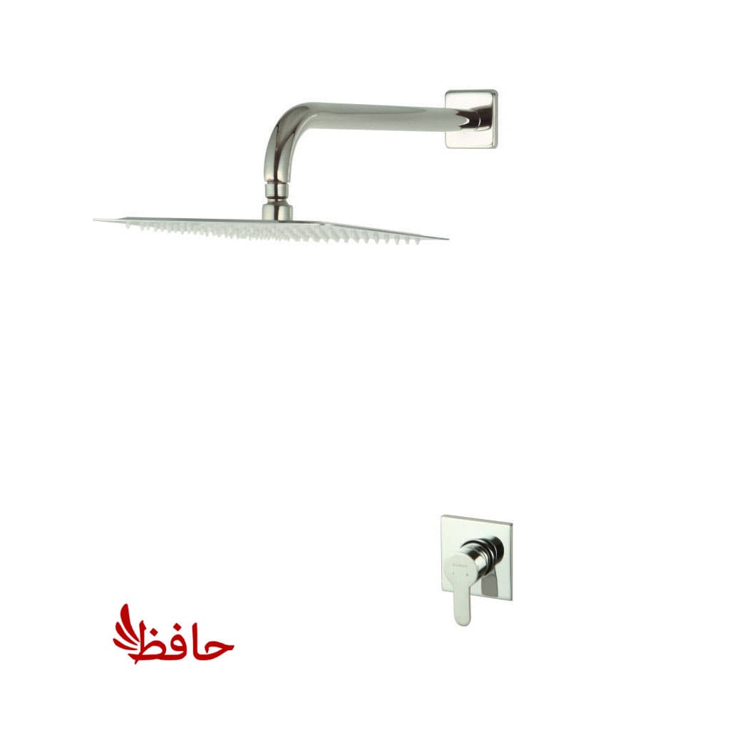 شیر حمام توکار راسان مدل ویوات فلت کروم کلاس 3