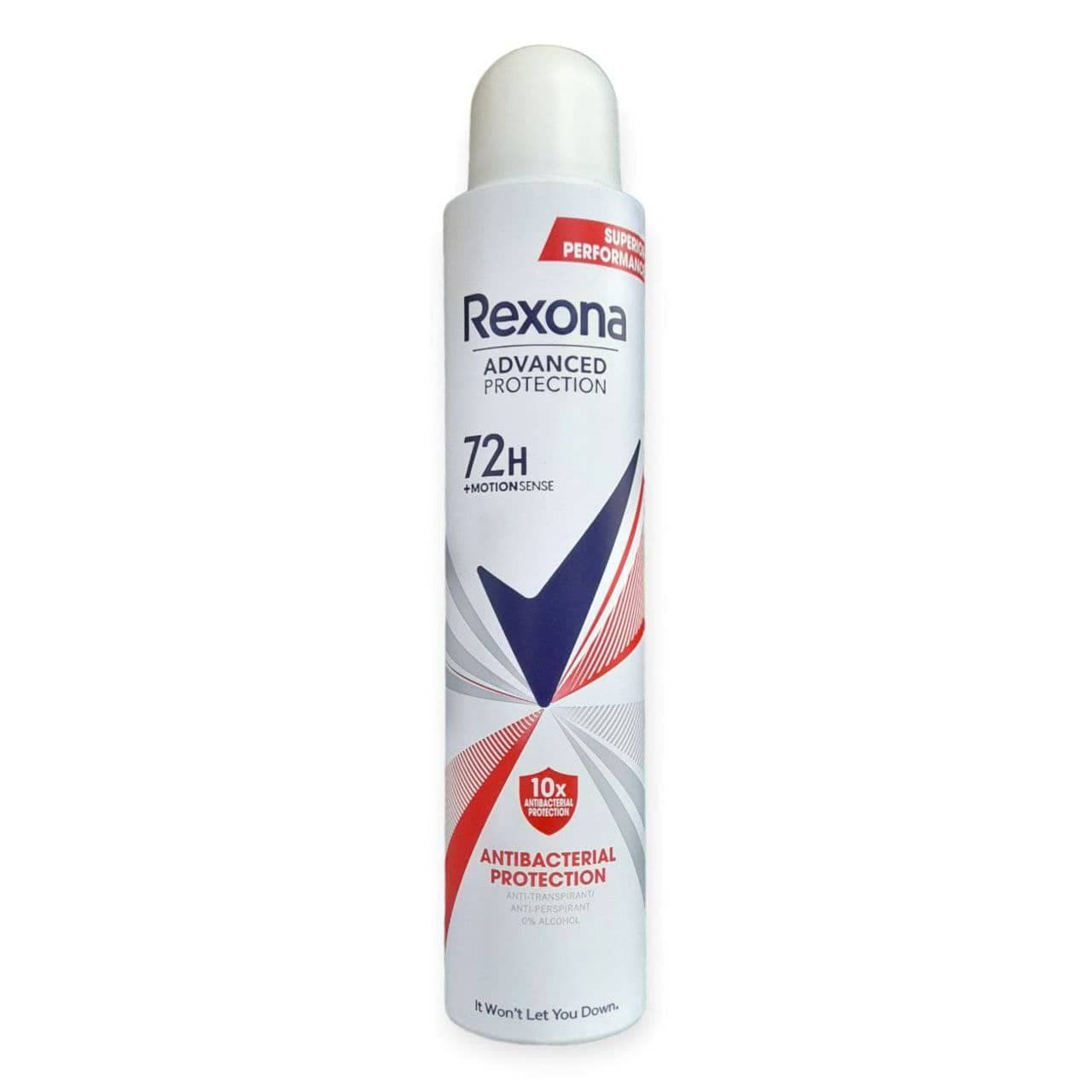 اسپری ضد تعریق رکسوناREXONA سری ادونسد پروتکشن مدل 72 ساعته آنتی باکتریال پروتکشن حجم 200 میلی لیتر