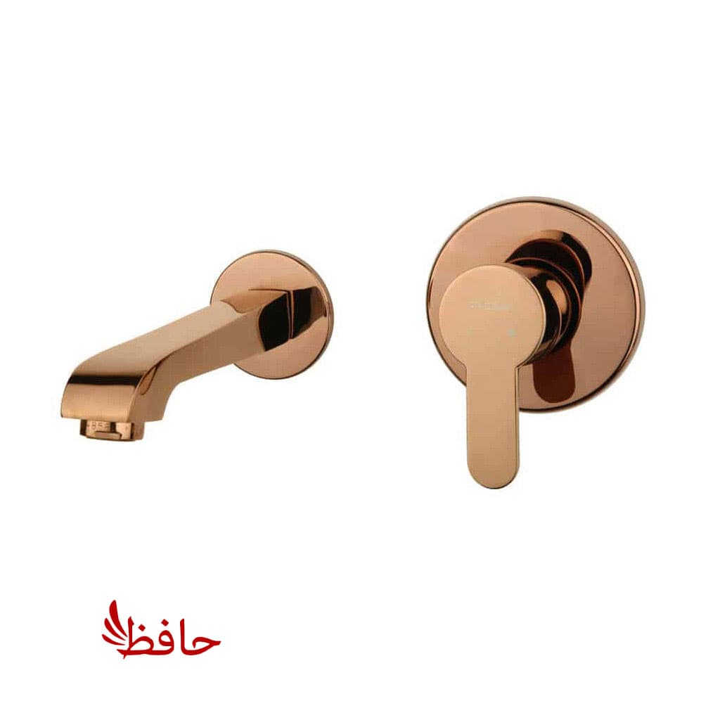شیر روشویی توکار راسان مدل ویوات تنسو رزگلد