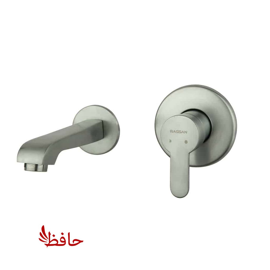 شیر روشویی توکار راسان مدل ویوات تنسو کروم مات