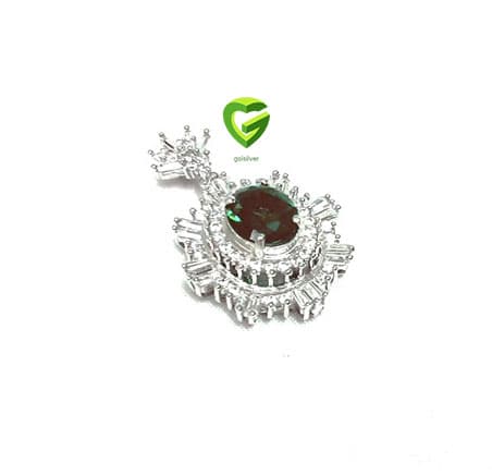 آویز نقره جواهر کد296 — تصویر ۴