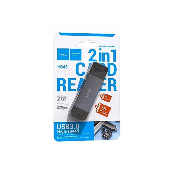 رم ریدر USB3.0/Type-C هوکو مدل HB45 — تصویر ۲