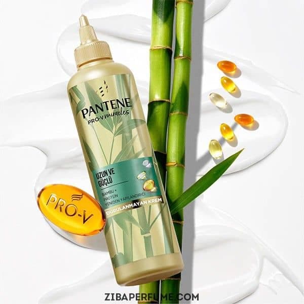 ماسک موی موشکی پنتنPANTENE مدل سبز بعد حمام حاوی پروتئین و بامبو مخصوص موهای بلند حجم 270 میلی لیتر — تصویر ۲
