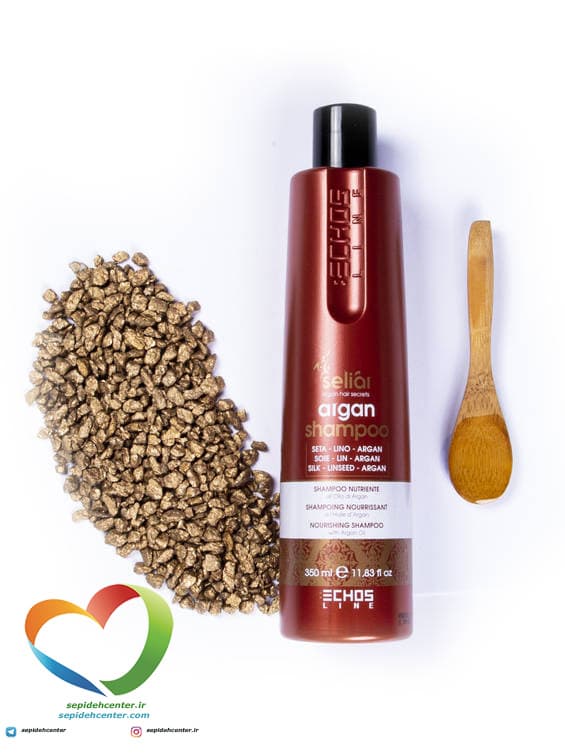 شامپو آرگان اچ اس لاین ایتالیا 350 میل ECHOSLINE ARGAN OIL SHAMPOO