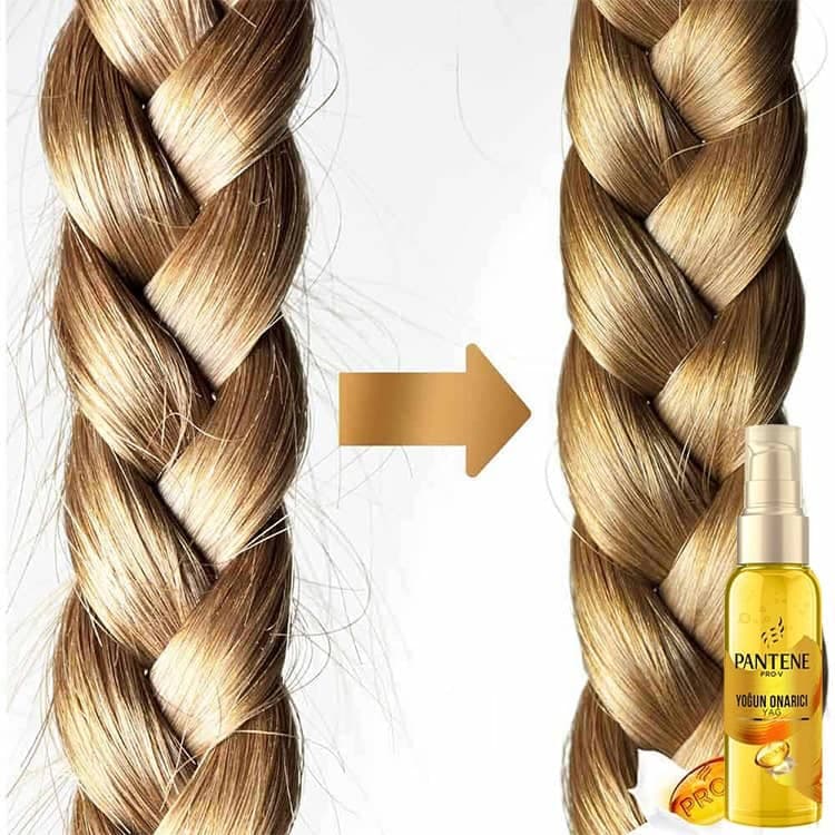 روغن کراتین طلایی پنتنPANTENE مدل ترمیم کننده قوی Yogun Onarici Yag حجم 100 میلی لیتر — تصویر ۲