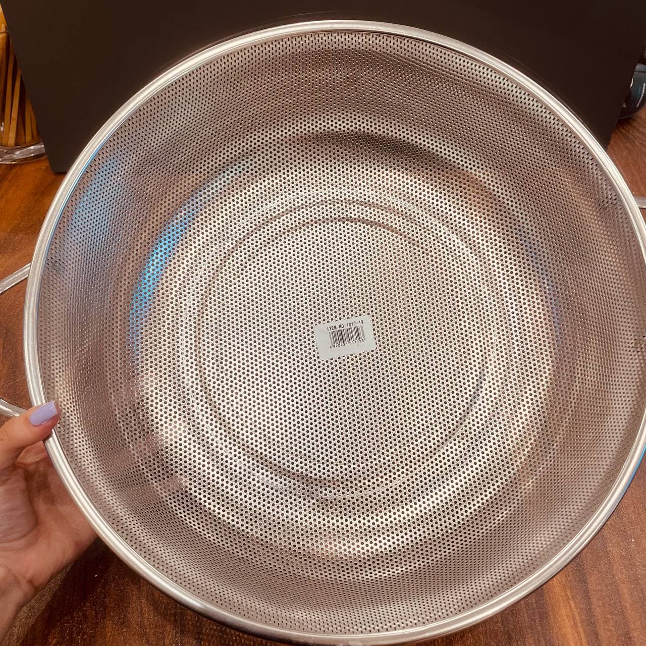 سبد استیل پانچ دسته دار گرد 34.5cm – 1017-19 — تصویر ۳
