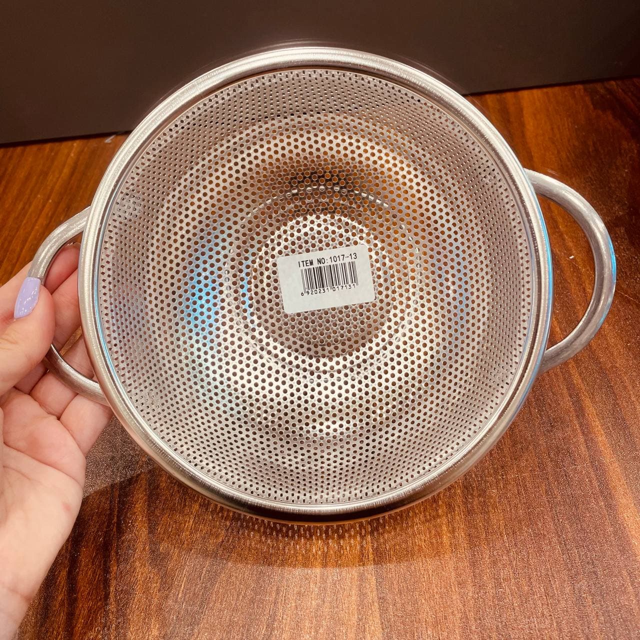 سبد استیل پانچ دسته دار گرد 16.5cm -1017-13