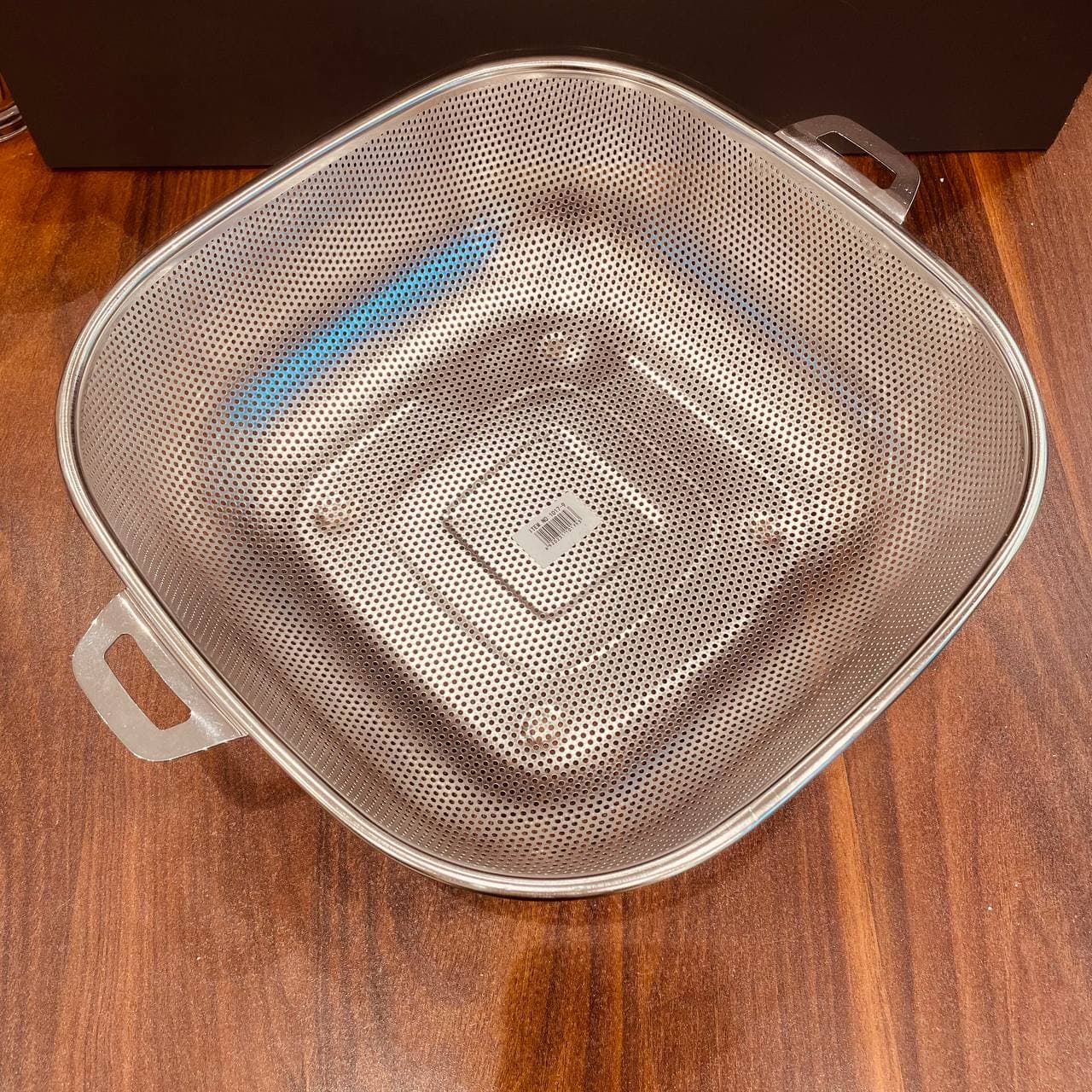 سبد استیل پانچ دسته دار مربع 34cm – 1017-8