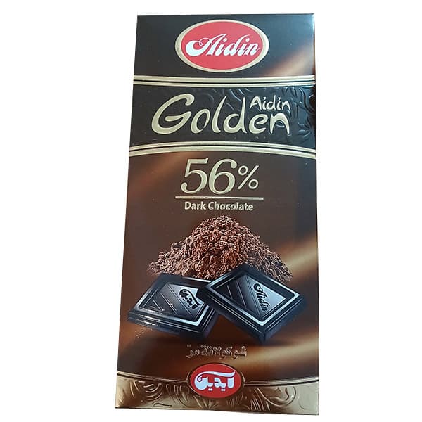 شکلات تلخ 56 درصد Golden Aidin آیدین 100 گرمی