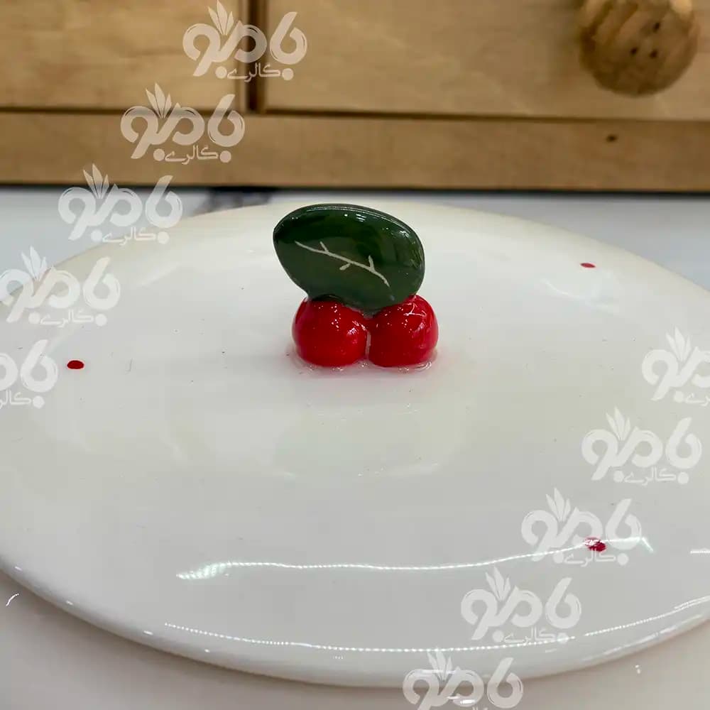 شکلات خوری سرامیکی آلبالو برجسته — تصویر ۳