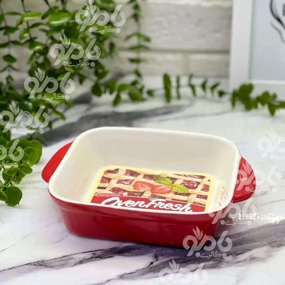تابه چینی مربع دودسته دنی هوم رنگی 14سانت 36539 — تصویر ۲