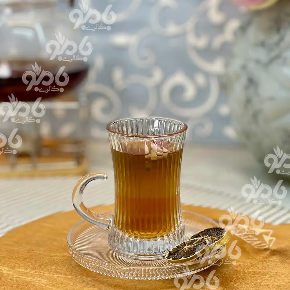فنجان نعلبکی چایخوری تمام شیار 500138