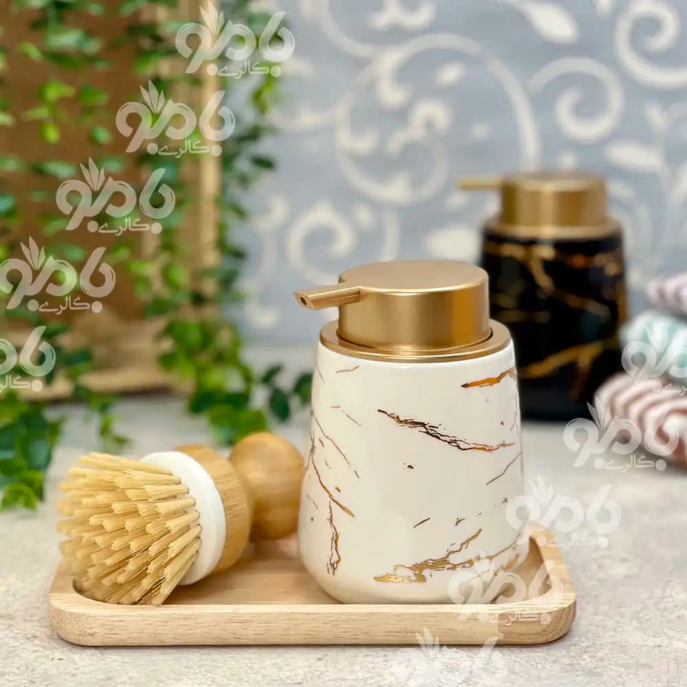 جا مایعی سرامیک پمپی ماربل وارداتی — تصویر ۳