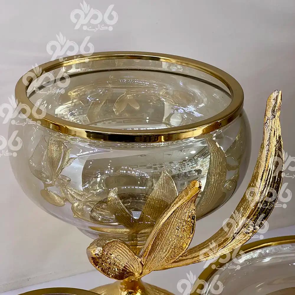 سرویس پذیرایی 5تکه طرح برگ بابلور 750/33 — تصویر ۷