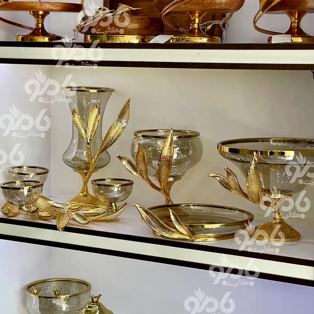 سرویس پذیرایی 5تکه طرح برگ بابلور 750/33