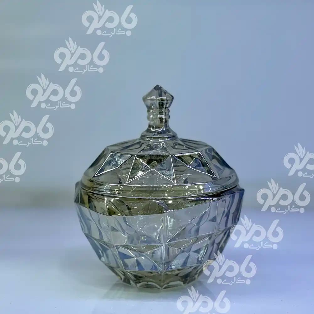 قندان شیشه ای اکومارین شامپاین