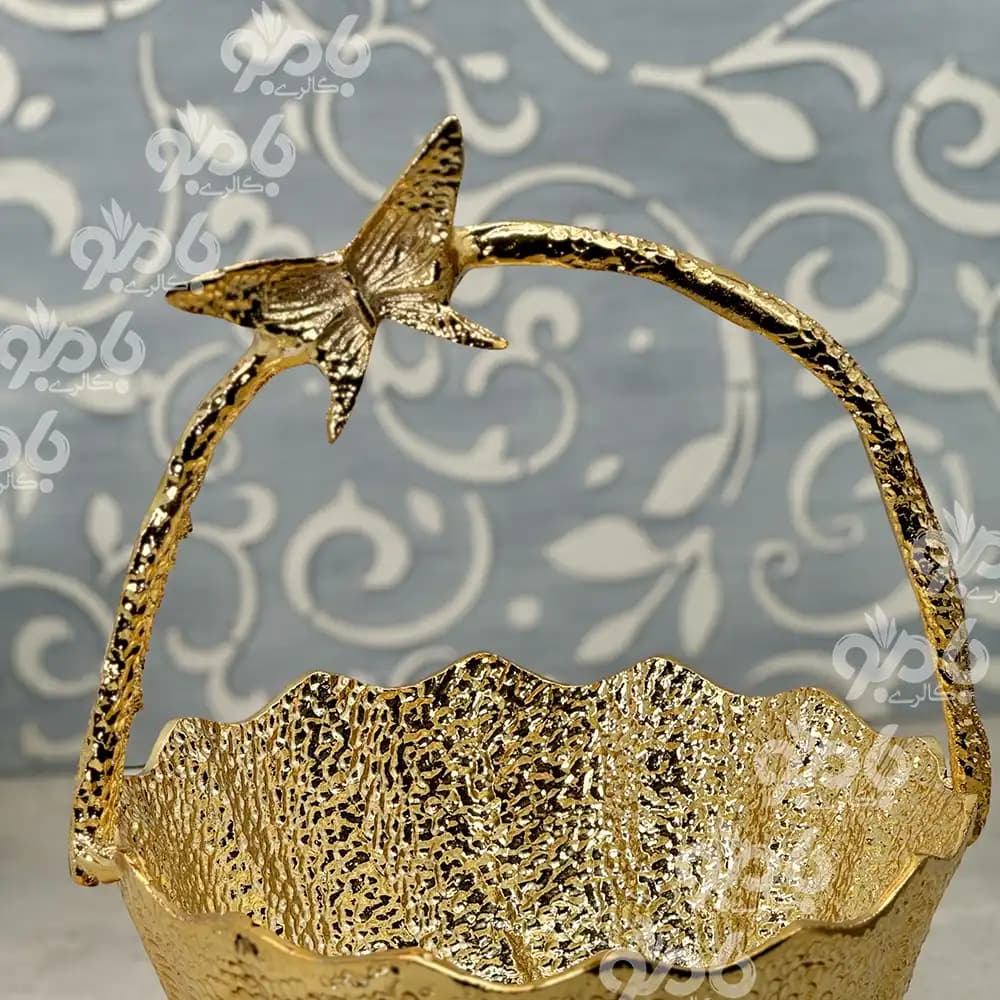 آجیل خوری آلومینیوم ایوان 290/184 طلایی — تصویر ۲