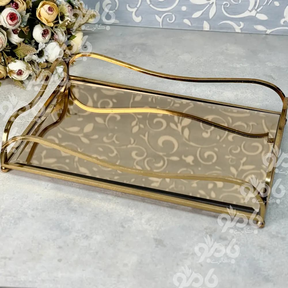 سینی آینه ای فلزی لبخند بزرگ