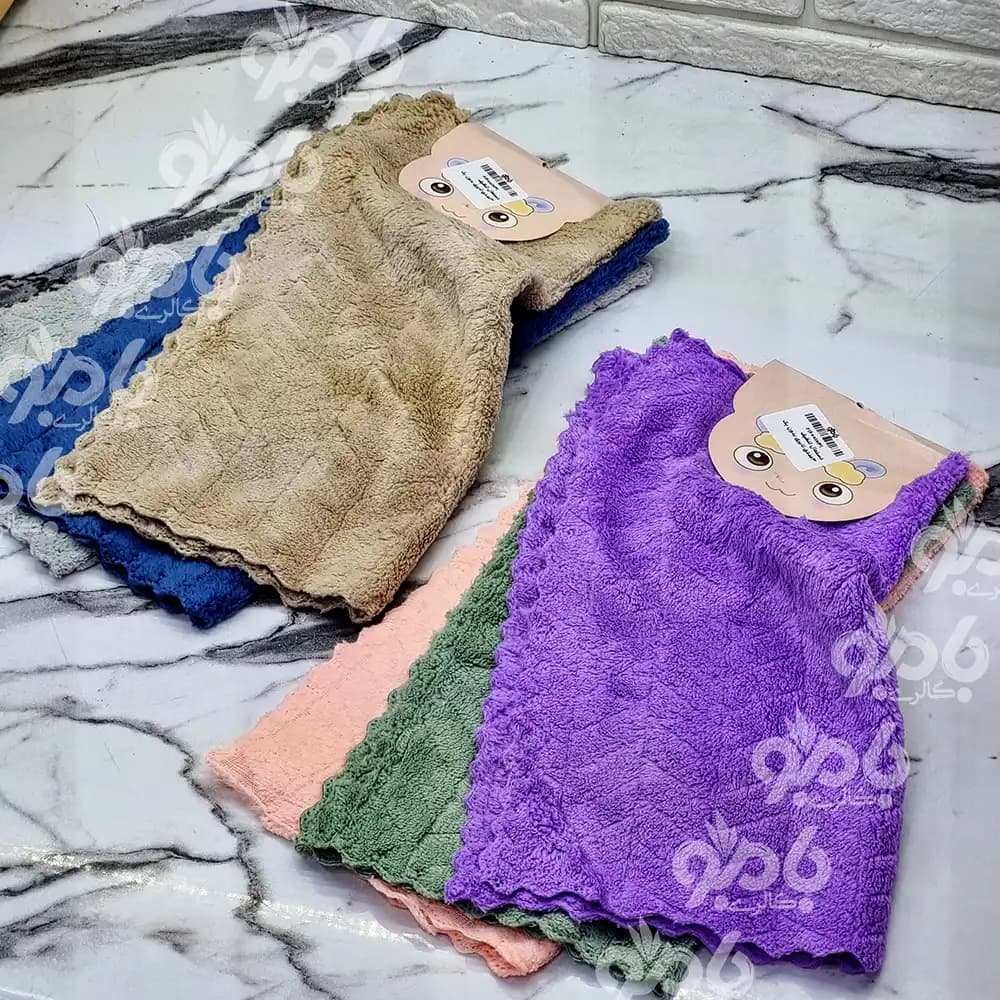 دستمال تنظیف 3عددی تایری بدون پک