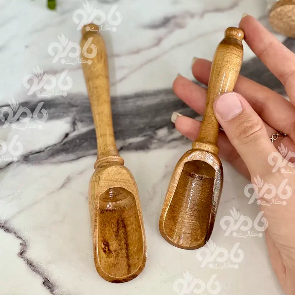 پیمانه و سرتاس چوبی آنتیک