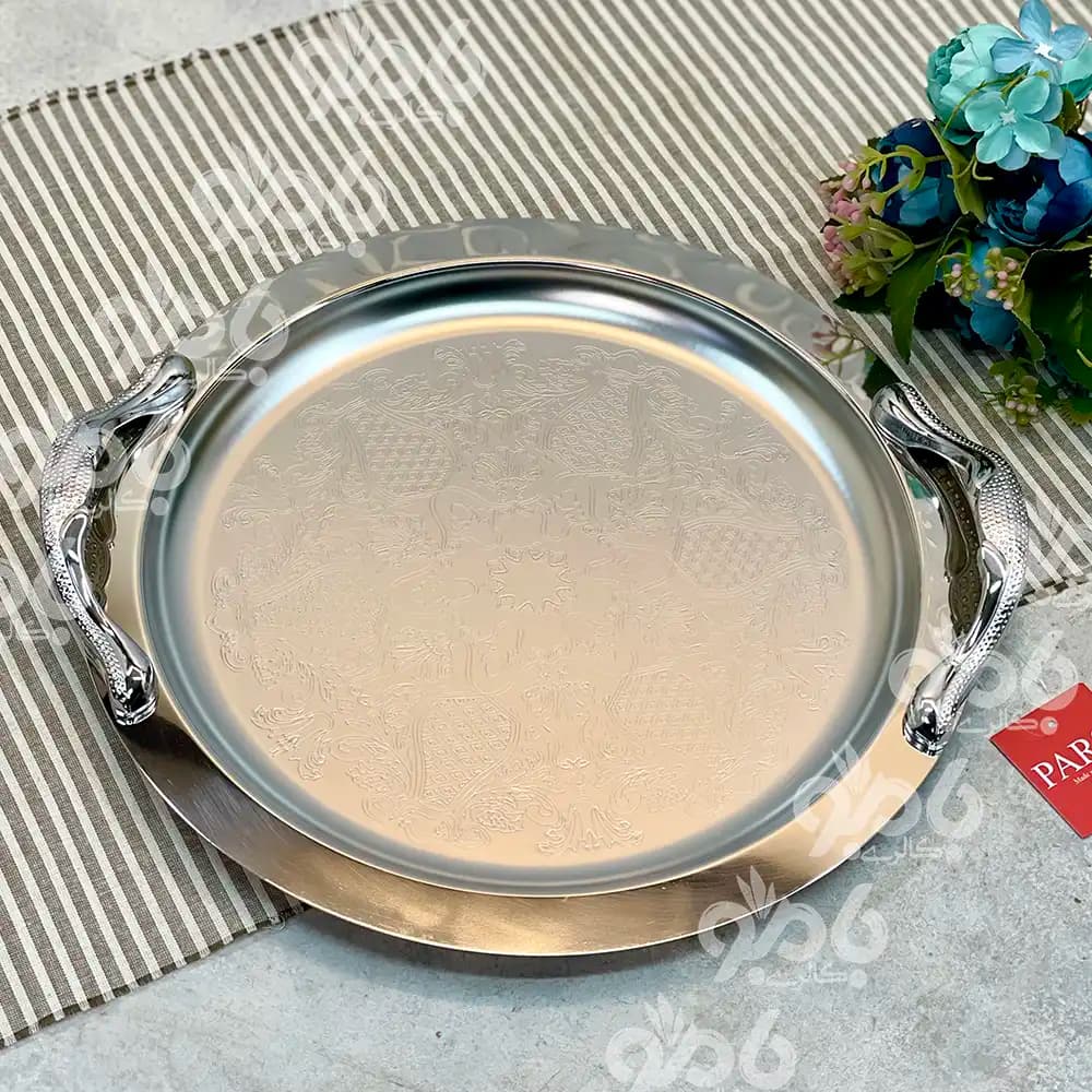 سینی استیل پارس گرد کد615