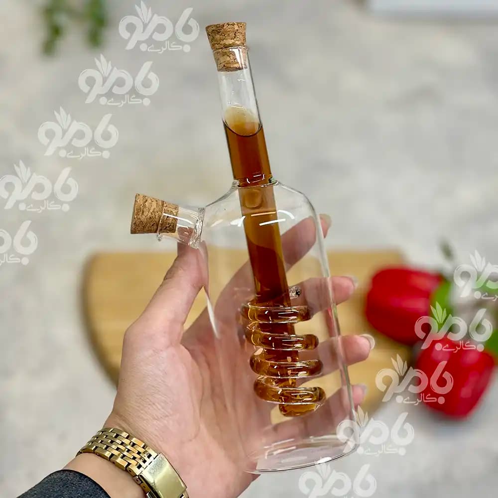 بطری پیرکس آبلیمو دوجداره 4حلقه 24 — تصویر ۲