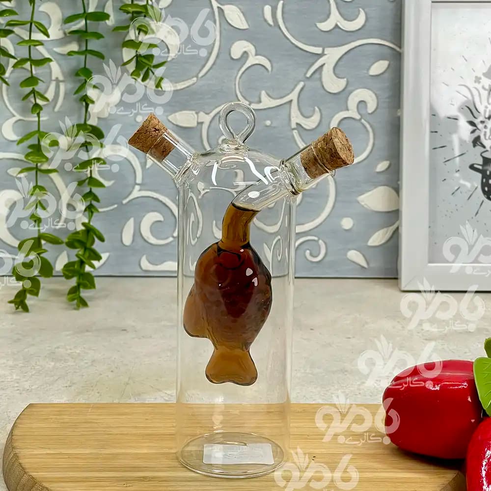 بطری پیرکس آبلیمو دوجداره ماهی 22