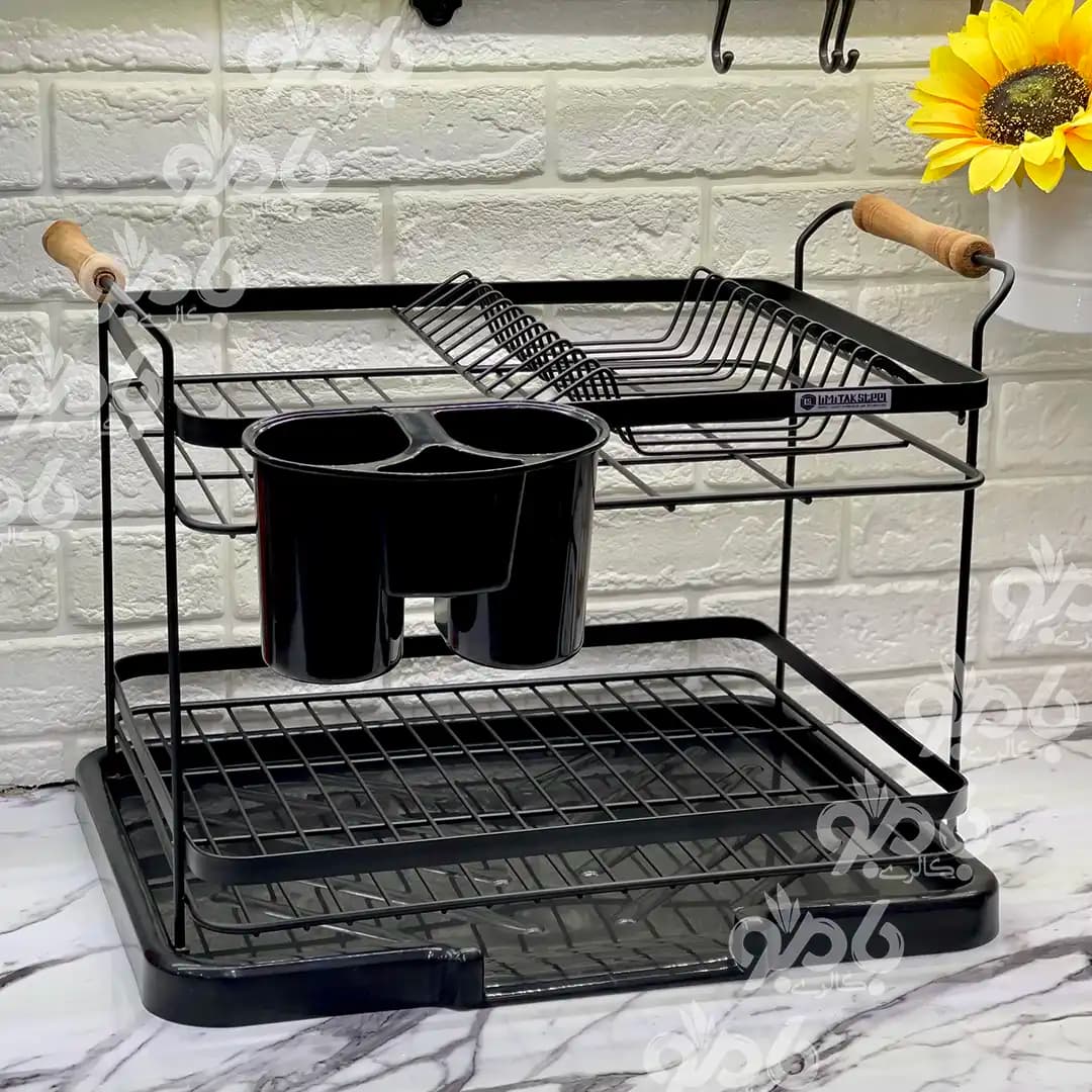 آبچکان فلزی مشکی صبا لیمیتاک 2طبقه ساده