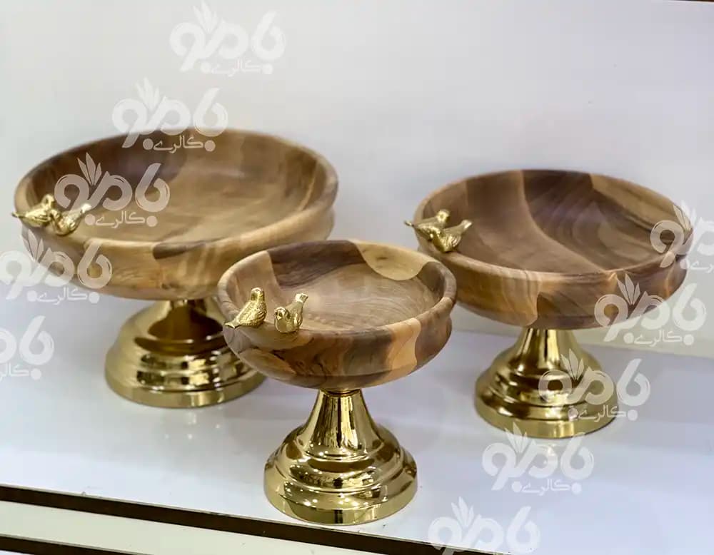 سرویس پذیرایی 5تکه چوبی گنجشک 780/81 — تصویر ۲