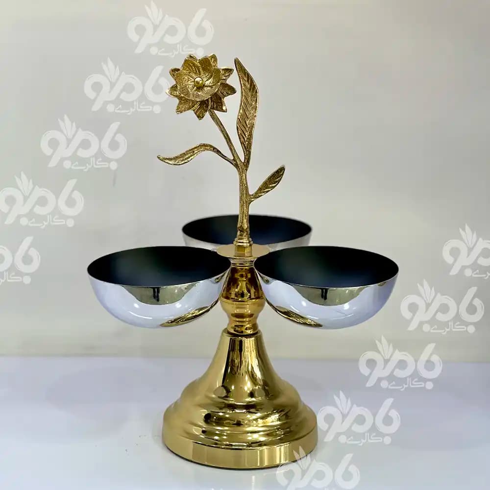 سرویس پذیرایی 5تکه فلزی نرگس 780/31 — تصویر ۵