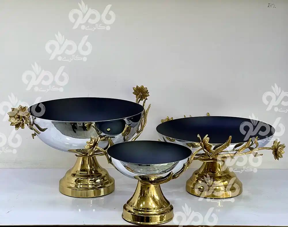 سرویس پذیرایی 5تکه فلزی نرگس 780/31 — تصویر ۲